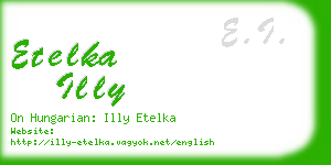 etelka illy business card